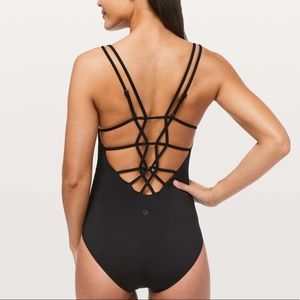 LULULEMON Coastline - Black one piece swimsuit